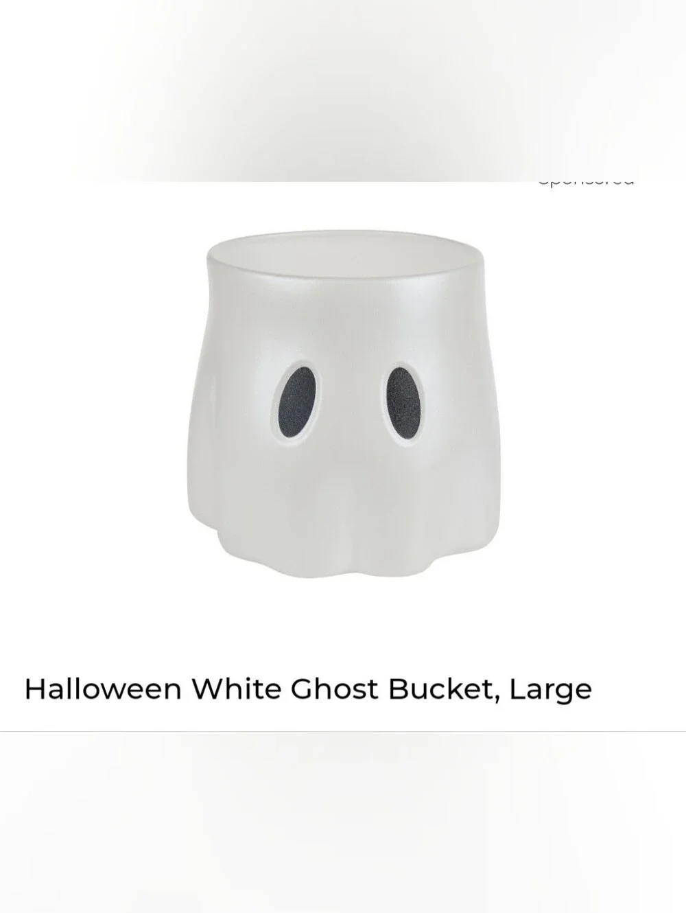 NWT Viral Dollar General Set Of 3 White Ghost Treat/Planters